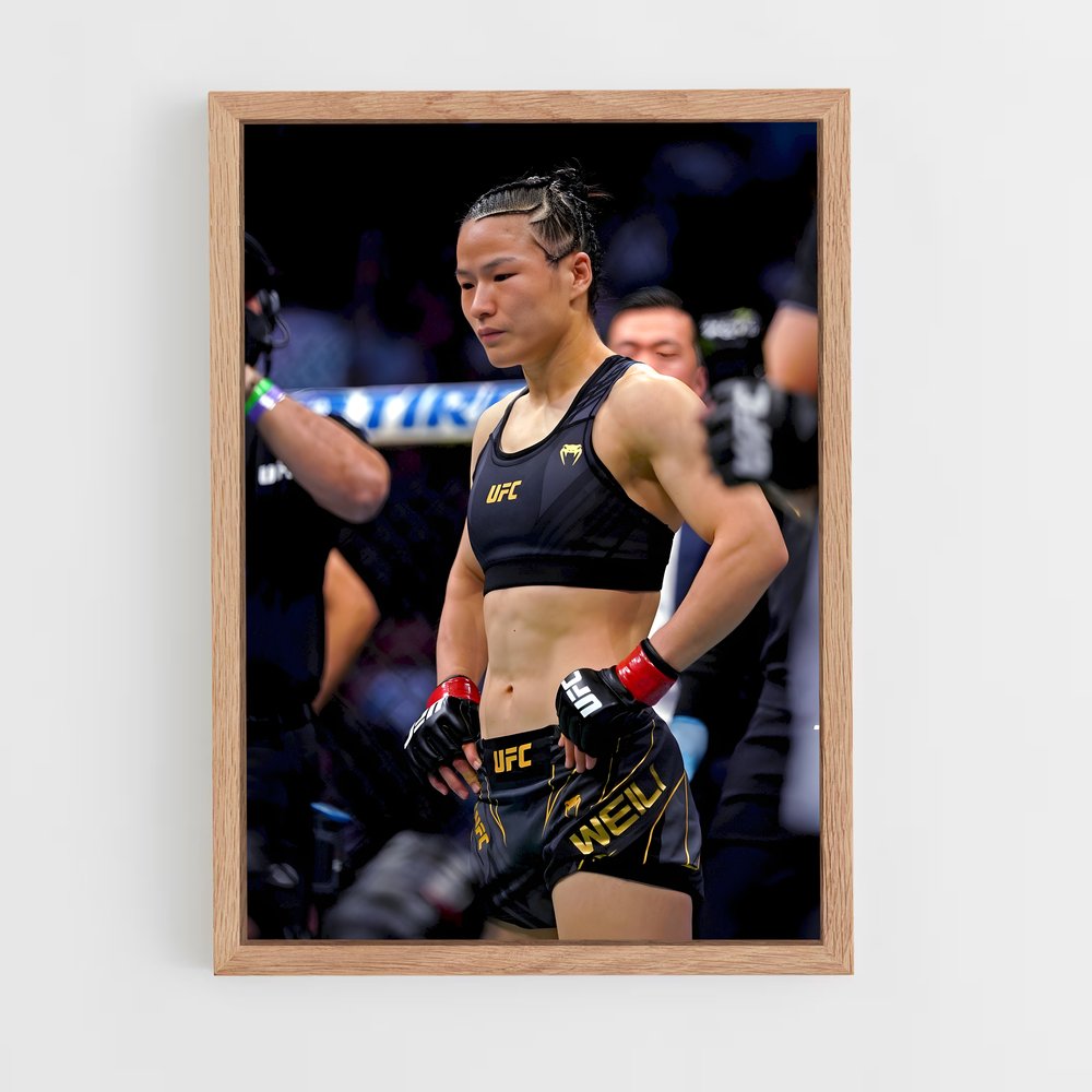 Poster Zhang weili entrer – affiche MMA (vue 4)